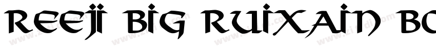 reeji big ruixain bo字体转换